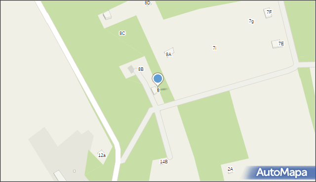 Kruczy Borek, Kruczy Borek, 8, mapa Kruczy Borek