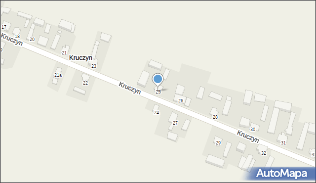 Kruczyn, Kruczyn, 25, mapa Kruczyn