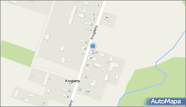 Kruglany, Kruglany, 14, mapa Kruglany