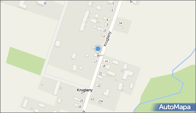 Kruglany, Kruglany, 15, mapa Kruglany