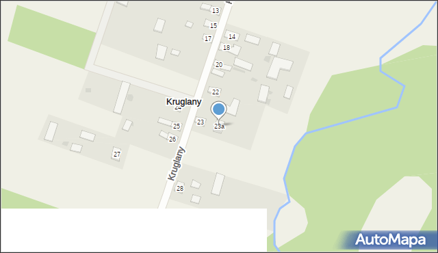 Kruglany, Kruglany, 23a, mapa Kruglany