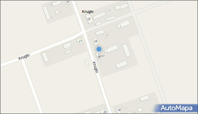 Krugło, Krugło, 18, mapa Krugło