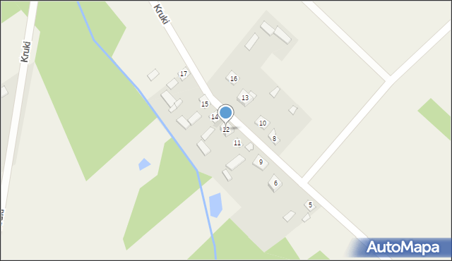 Kruki, Kruki, 12, mapa Kruki