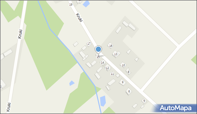 Kruki, Kruki, 15, mapa Kruki