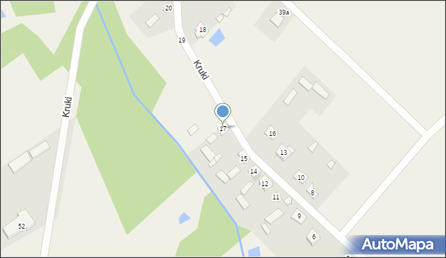 Kruki, Kruki, 17, mapa Kruki