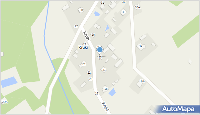 Kruki, Kruki, 23, mapa Kruki