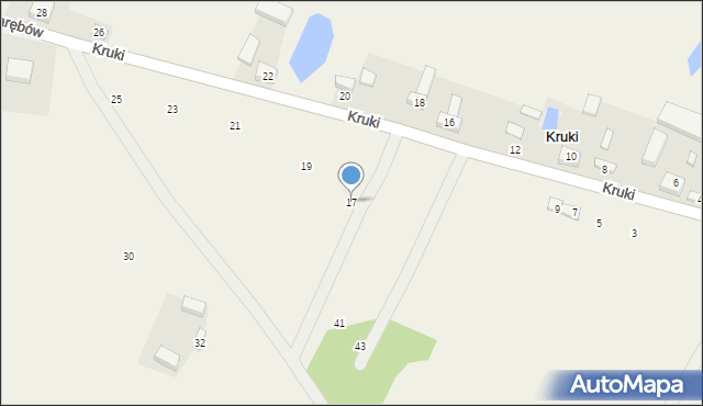 Kruki, Kruki, 17, mapa Kruki