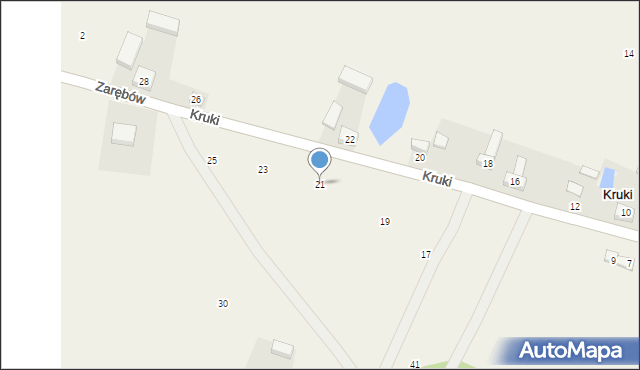 Kruki, Kruki, 21, mapa Kruki