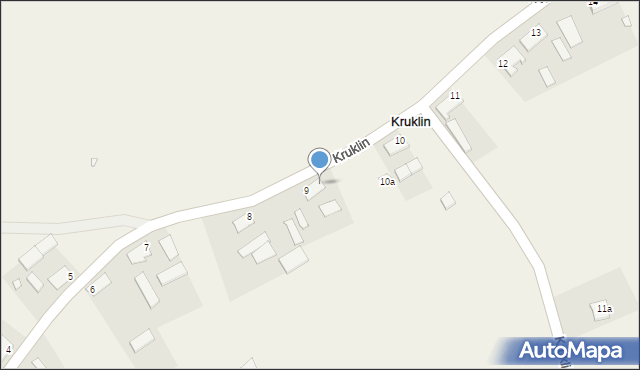 Kruklin, Kruklin, 9a, mapa Kruklin