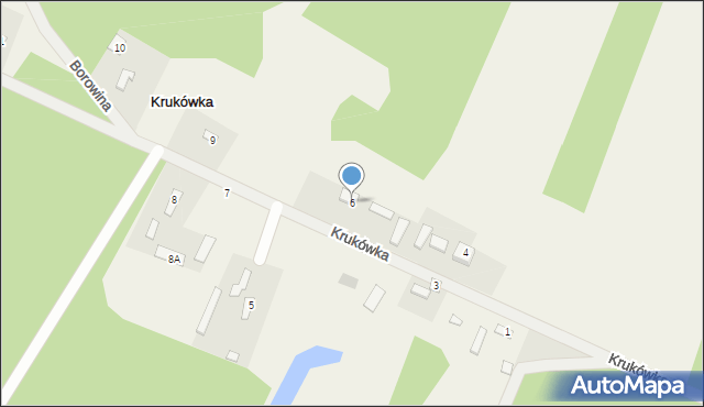 Krukówka, Krukówka, 6, mapa Krukówka