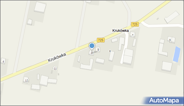 Krukówka, Krukówka, 10, mapa Krukówka