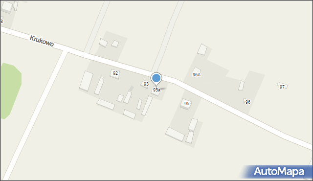 Krukowo, Krukowo, 93a, mapa Krukowo