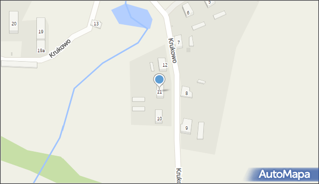 Krukowo, Krukowo, 11, mapa Krukowo