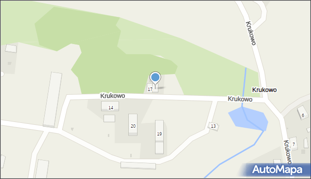 Krukowo, Krukowo, 17a, mapa Krukowo