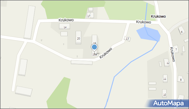 Krukowo, Krukowo, 19a, mapa Krukowo