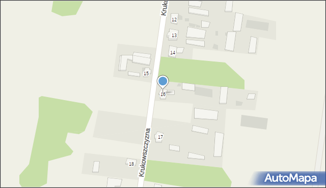 Krukowszczyzna, Krukowszczyzna, 16, mapa Krukowszczyzna