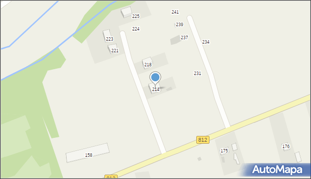 Krupe, Krupe, 214, mapa Krupe