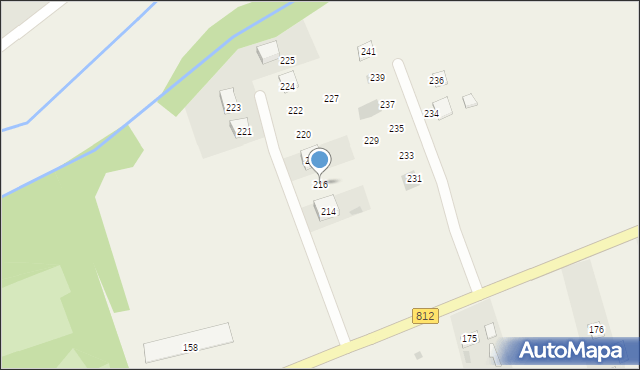 Krupe, Krupe, 216, mapa Krupe