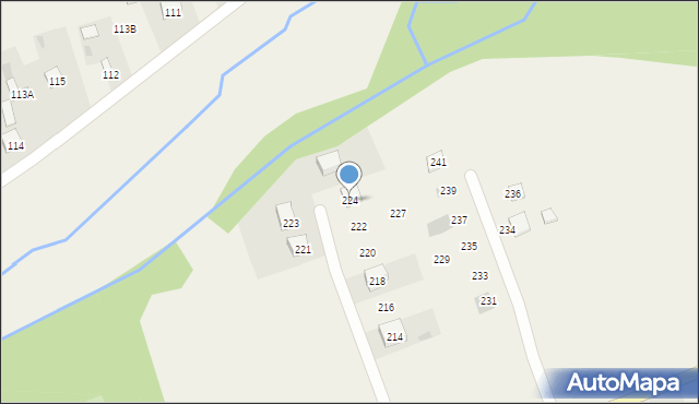 Krupe, Krupe, 224, mapa Krupe