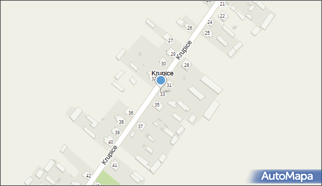 Krupice, Krupice, 34, mapa Krupice