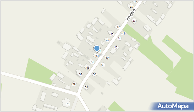 Krupice, Krupice, 53, mapa Krupice