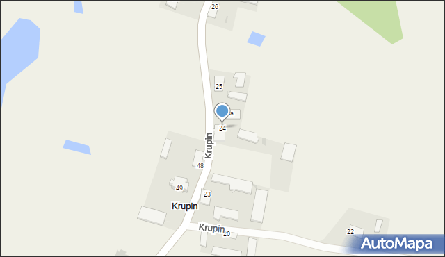 Krupin, Krupin, 24, mapa Krupin