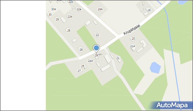 Krupińskie, Krupińskie, 24, mapa Krupińskie