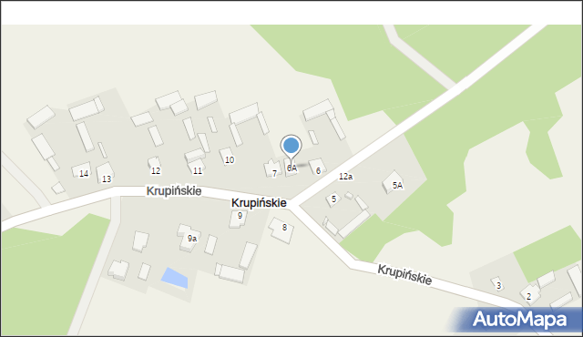 Krupińskie, Krupińskie, 6A, mapa Krupińskie