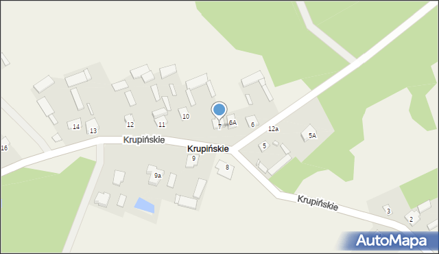 Krupińskie, Krupińskie, 7, mapa Krupińskie