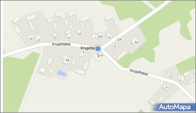 Krupińskie, Krupińskie, 8, mapa Krupińskie