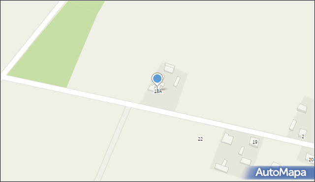 Kruplin Radomszczański, Kruplin-Parcela, 18A, mapa Kruplin Radomszczański