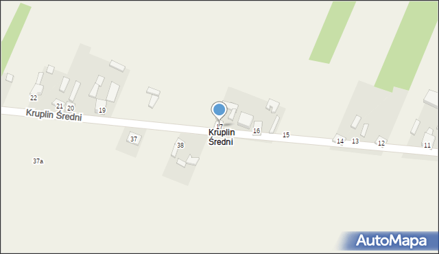 Kruplin Radomszczański, Kruplin Średni, 17, mapa Kruplin Radomszczański