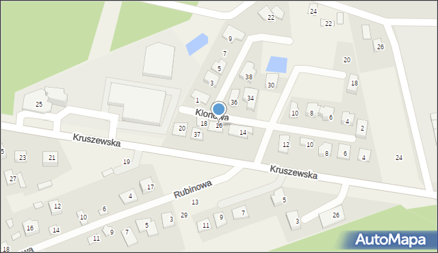 Krupniki, Kruszewska, 16, mapa Krupniki