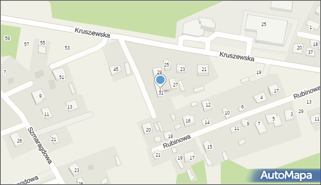 Krupniki, Kruszewska, 31, mapa Krupniki