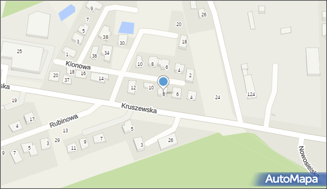 Krupniki, Kruszewska, 8, mapa Krupniki