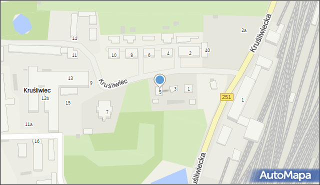 Kruśliwiec, Kruśliwiec, 5, mapa Kruśliwiec
