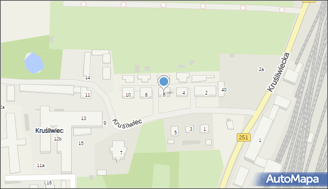 Kruśliwiec, Kruśliwiec, 6, mapa Kruśliwiec