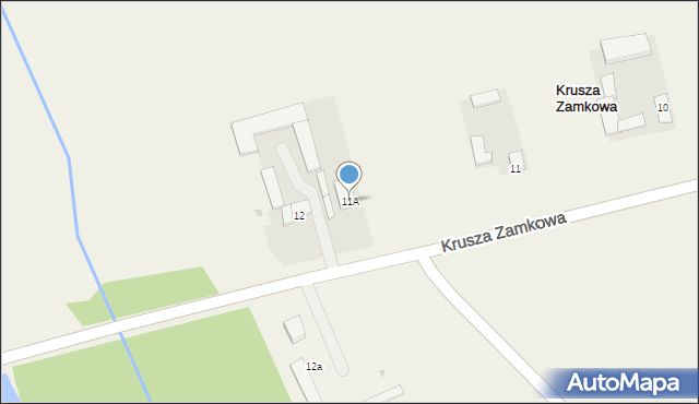Krusza Zamkowa, Krusza Zamkowa, 11A, mapa Krusza Zamkowa