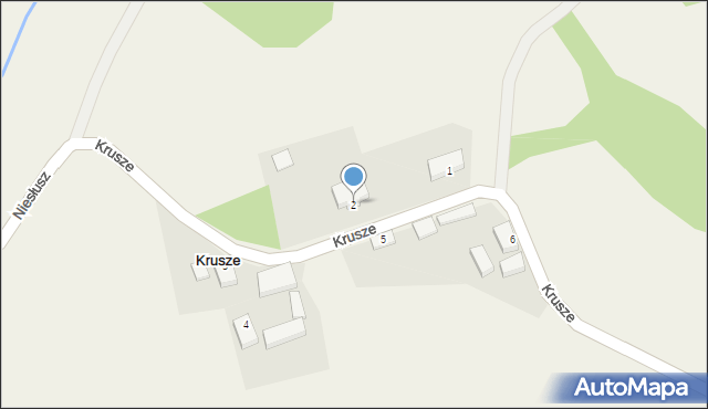 Krusze, Krusze, 2, mapa Krusze