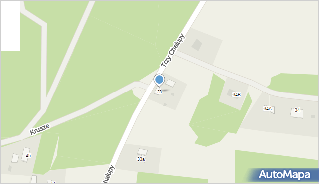 Krusze, Krusze, 33, mapa Krusze