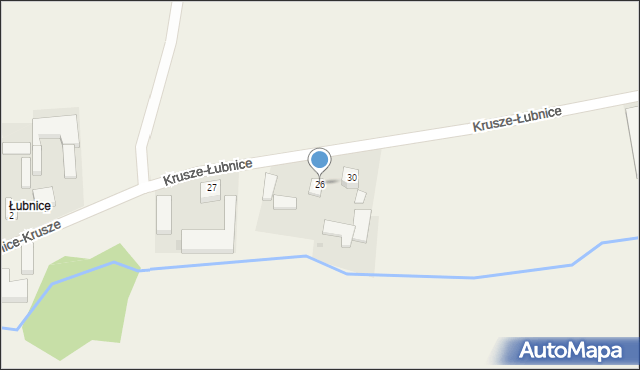 Krusze-Łubnice, Krusze-Łubnice, 26, mapa Krusze-Łubnice