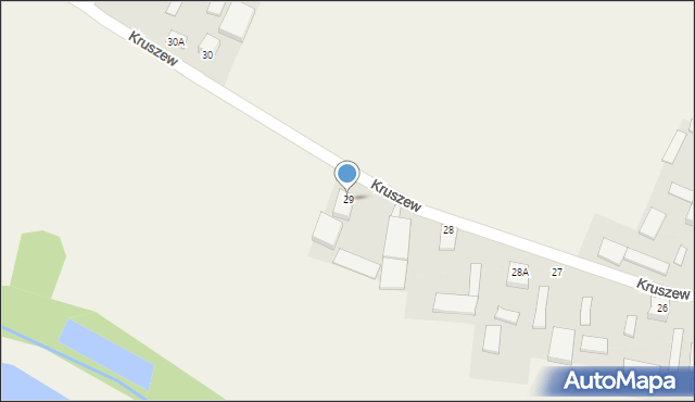 Kruszew, Kruszew, 29, mapa Kruszew