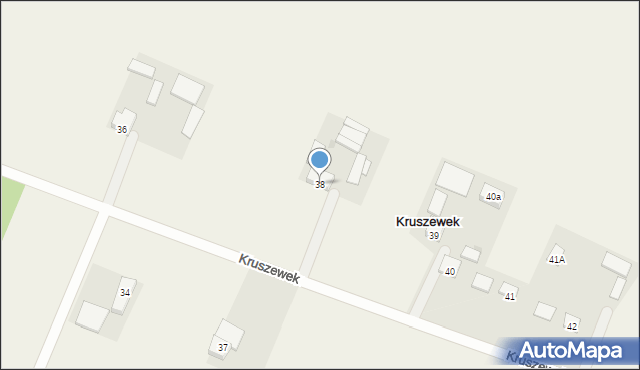 Kruszew, Kruszew, 38, mapa Kruszew