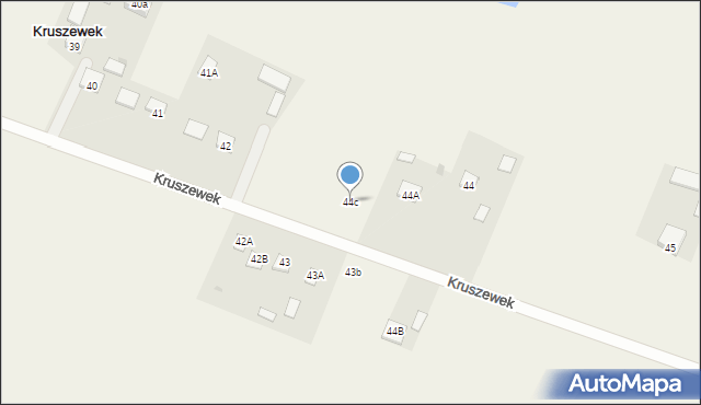 Kruszew, Kruszew, 44c, mapa Kruszew
