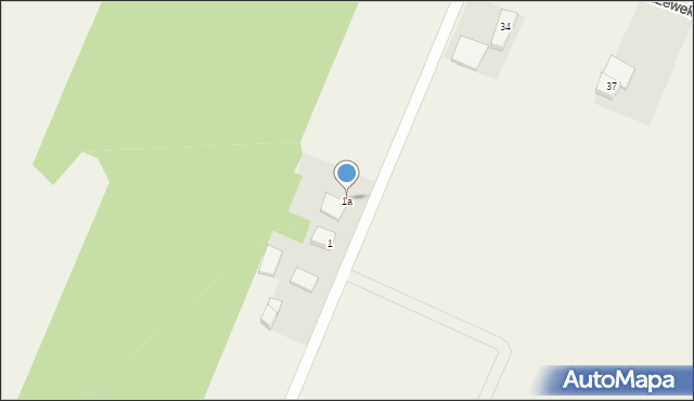 Kruszewek, Kruszewek, 1a, mapa Kruszewek