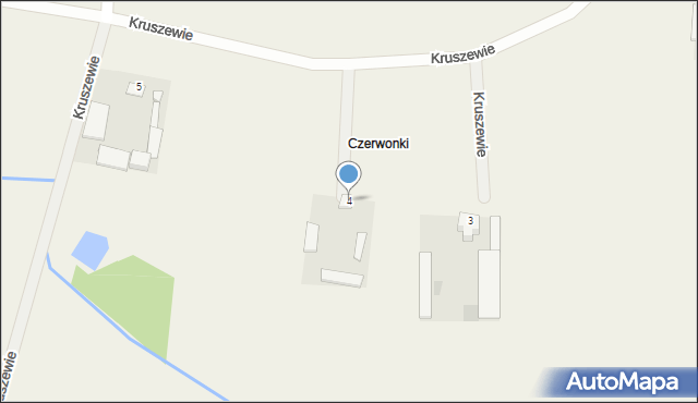 Kruszewie, Kruszewie, 4, mapa Kruszewie