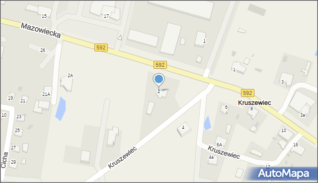 Kruszewiec, Kruszewiec, 2, mapa Kruszewiec