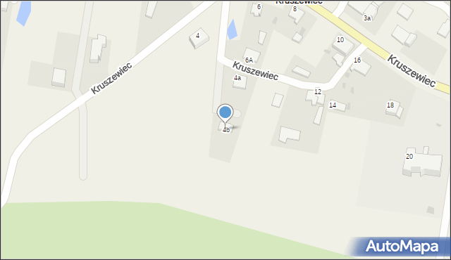 Kruszewiec, Kruszewiec, 4b, mapa Kruszewiec