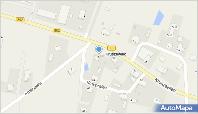 Kruszewiec, Kruszewiec, 6/1, mapa Kruszewiec