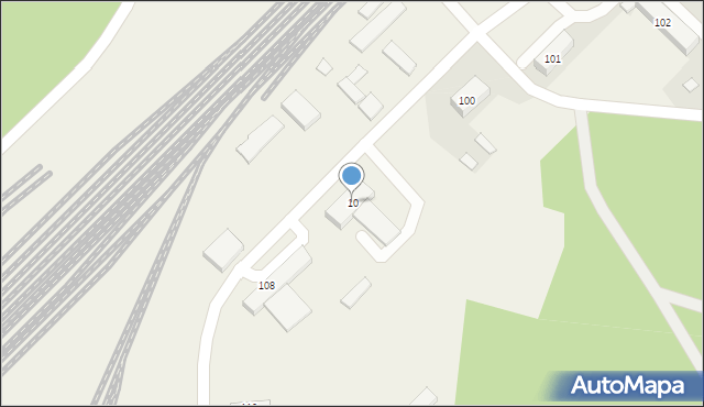 Kruszewiec, Kruszewiec, 10, mapa Kruszewiec